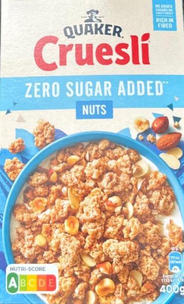 Фото - Cruesli nuts zero sugar Quaker