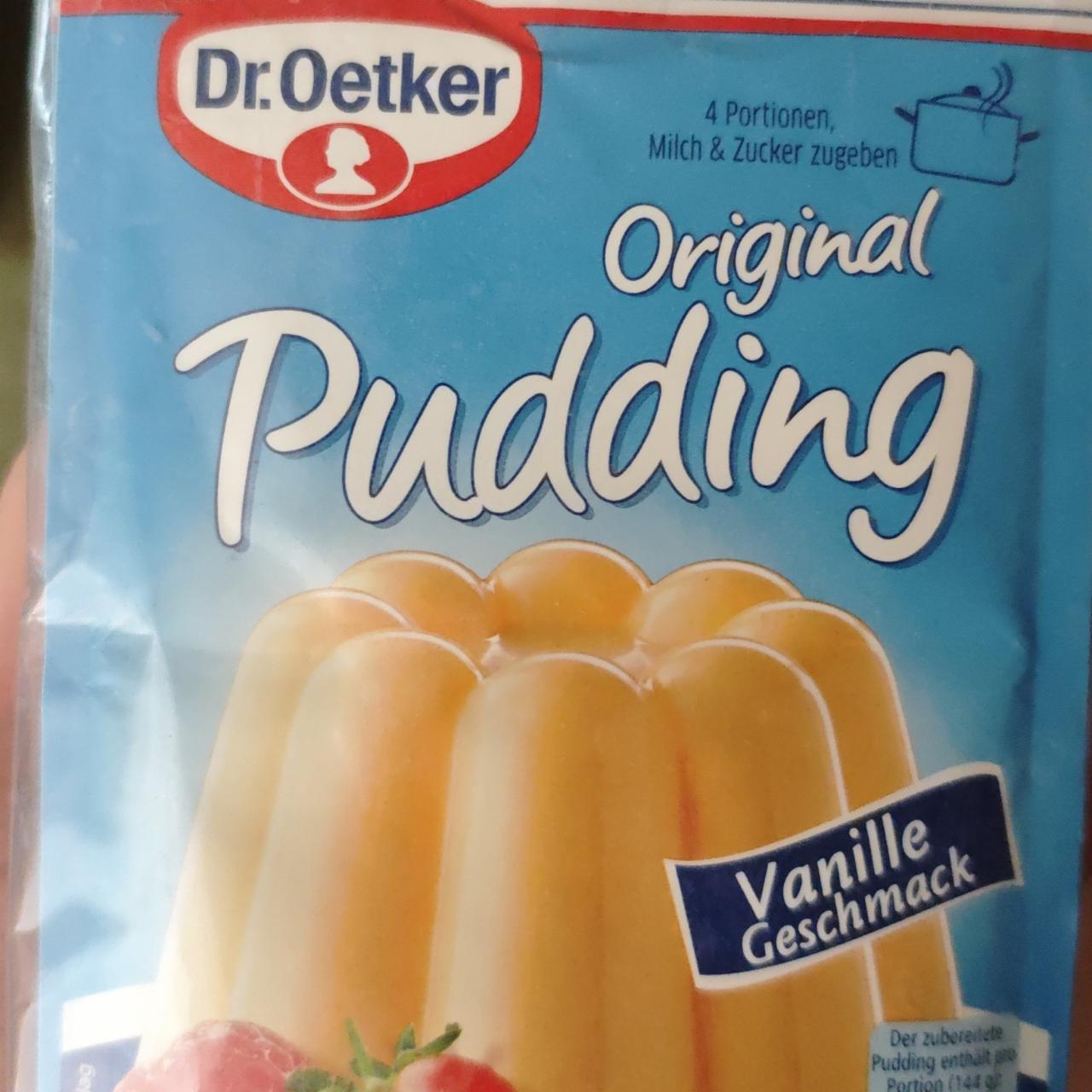 Фото - Original pudding Vanille Geschmack Dr.Oetker