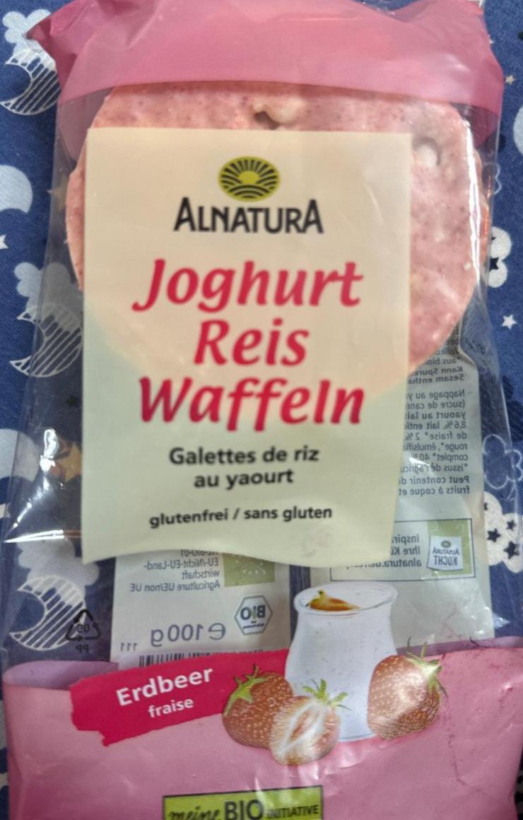 Фото - Joghurt reis waffeln erdbeer Alnatura