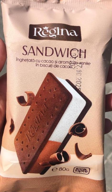 Фото - Sandwich inghetată cu cacao si aromă de vanille in biscuiti de cacae Regina