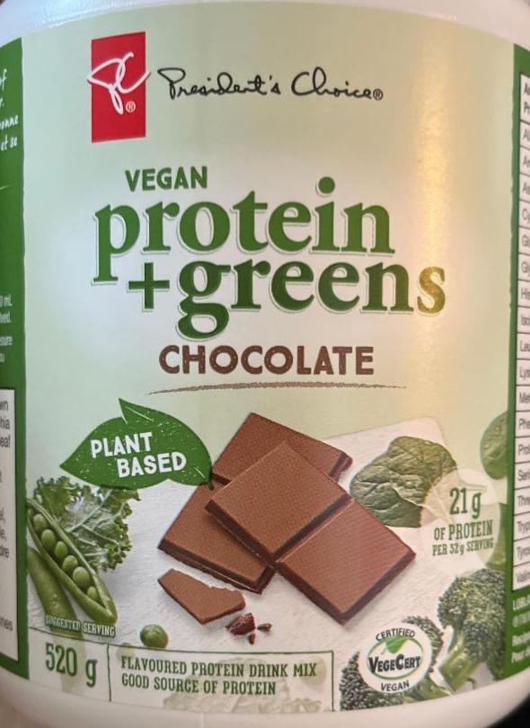 Фото - Vegan protein+green chococlate President’s Choice