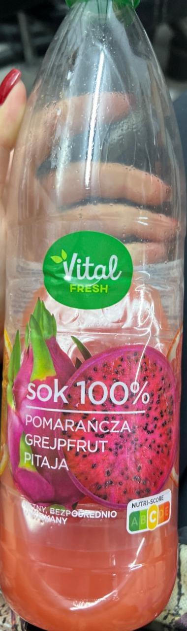 Фото - Sok pomarańcza grejpfrut pitaja 100% Vital fresh