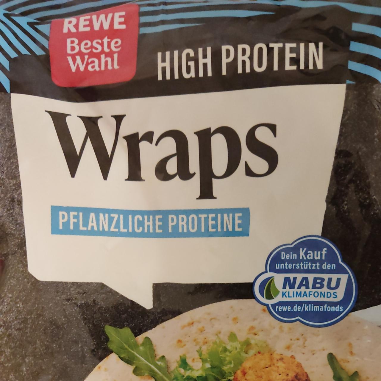 Фото - Wraps Pflanzliche Protein протеиновые лепешки реве Rewe