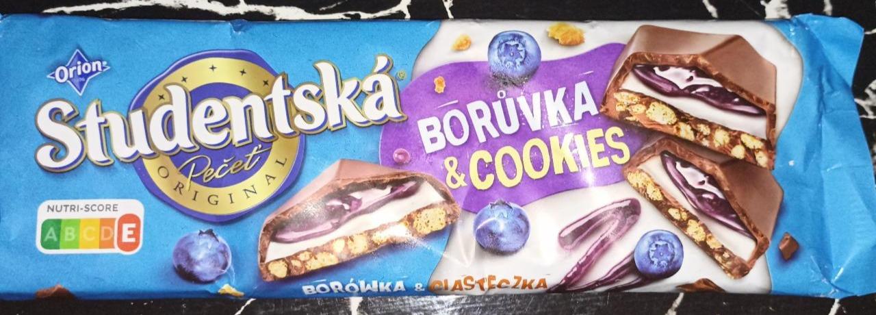 Фото - Studentská Blueberry&Cookies Milk Chocolate Orion