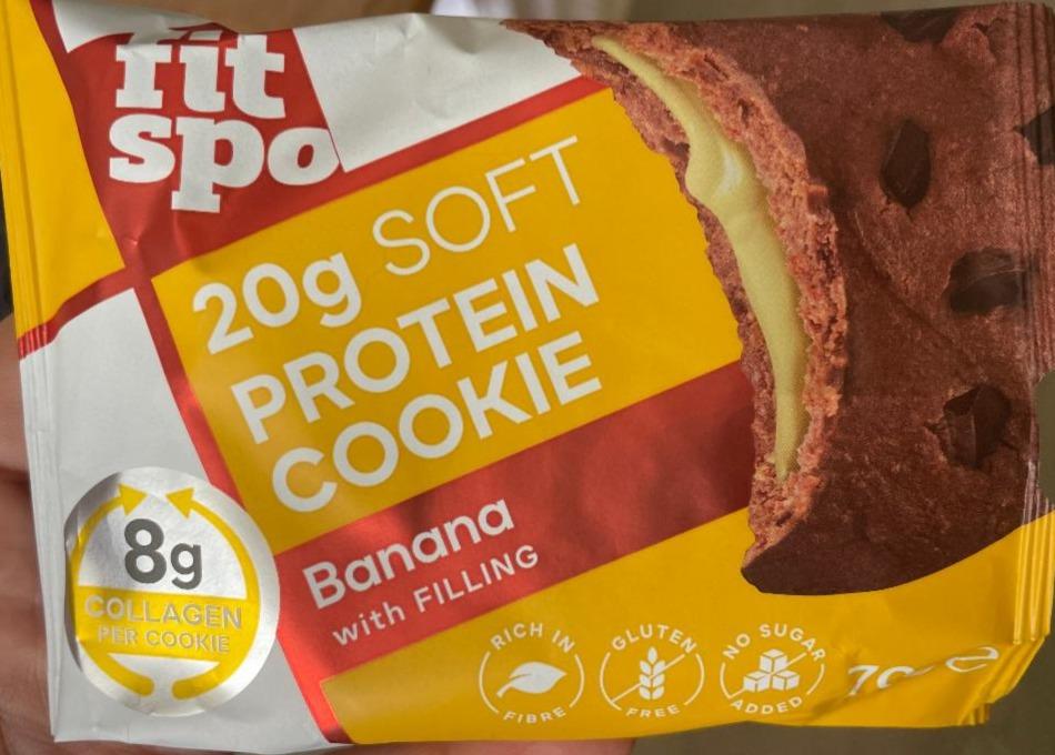 Фото - Protein Cookie Banana flavour with no added sugar Fit Spo