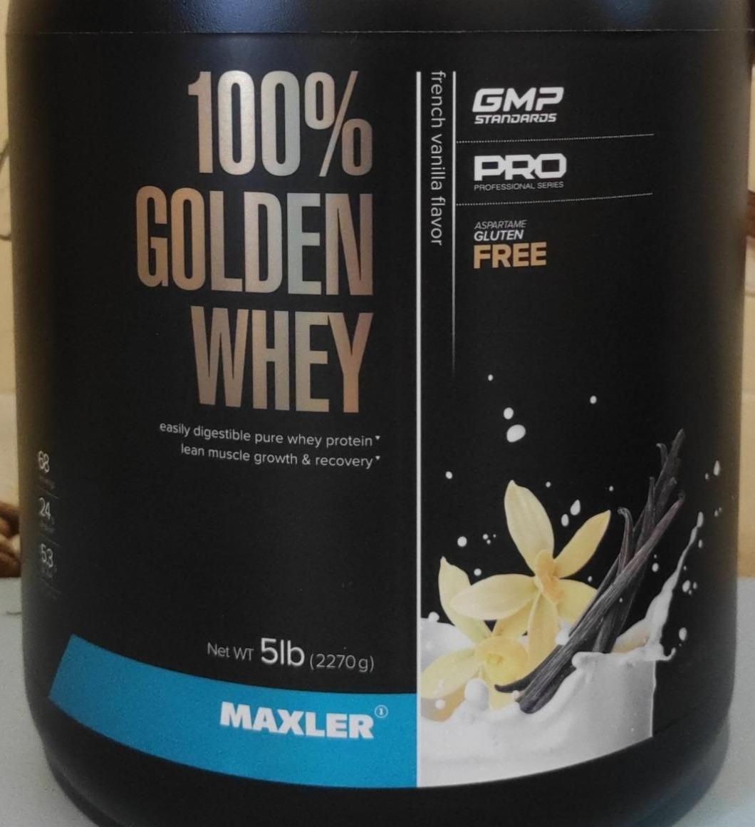 Фото - Golden whey 100% french vanilla flavor Maxler