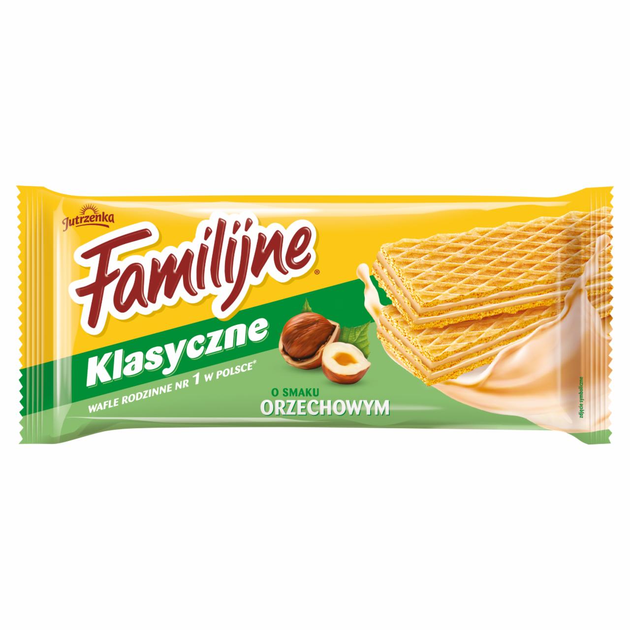 Фото - Familijne wafle wafers o smaku orzechowym Jutrzenka