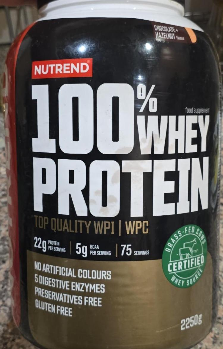 Фото - Protein 100% whey chocolate & hazelnut Nutrend