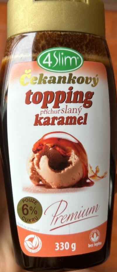 Фото - Čekankový topping příchuť slaný karamel 4Slim