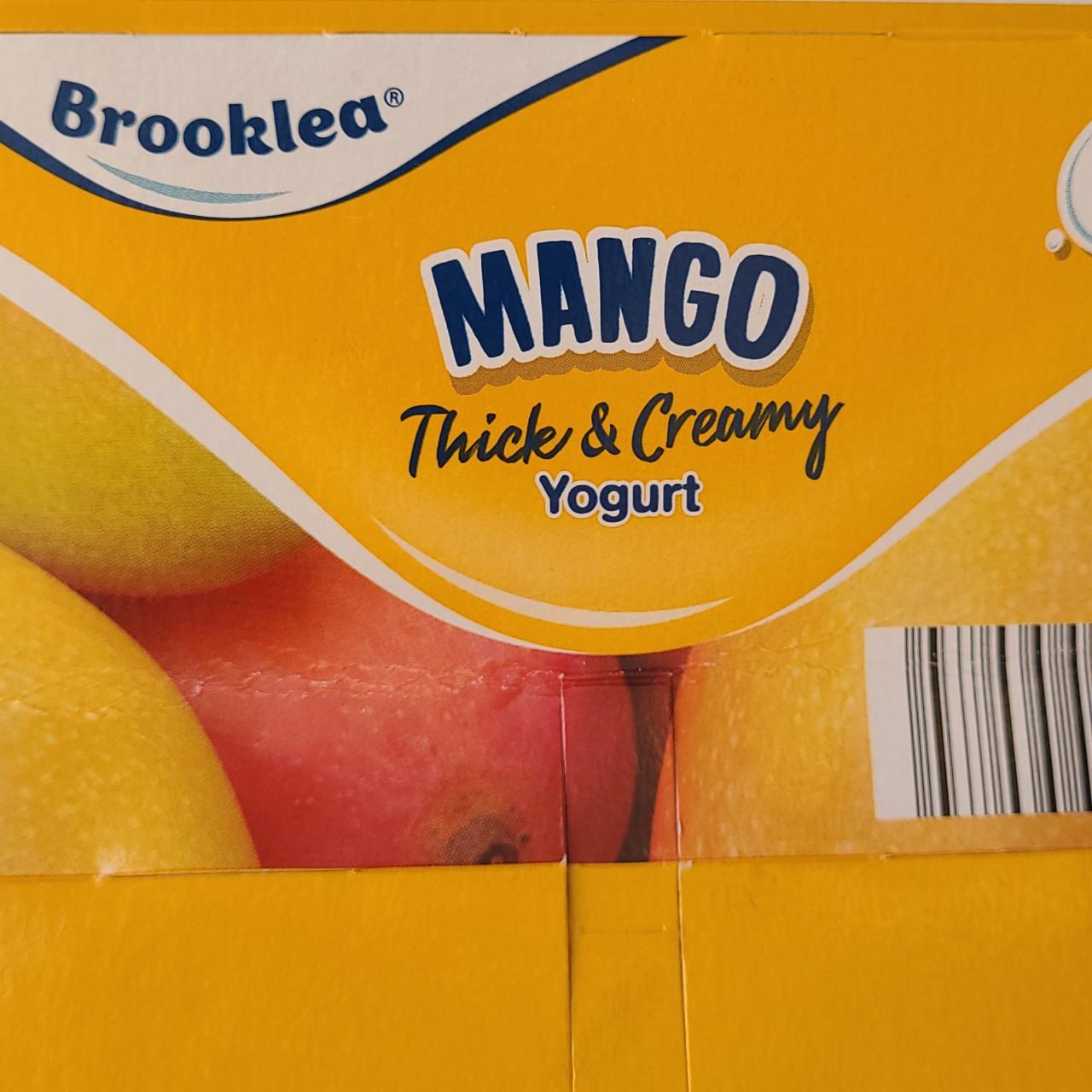 Фото - Yogurt thick&creamy mango Brooklea