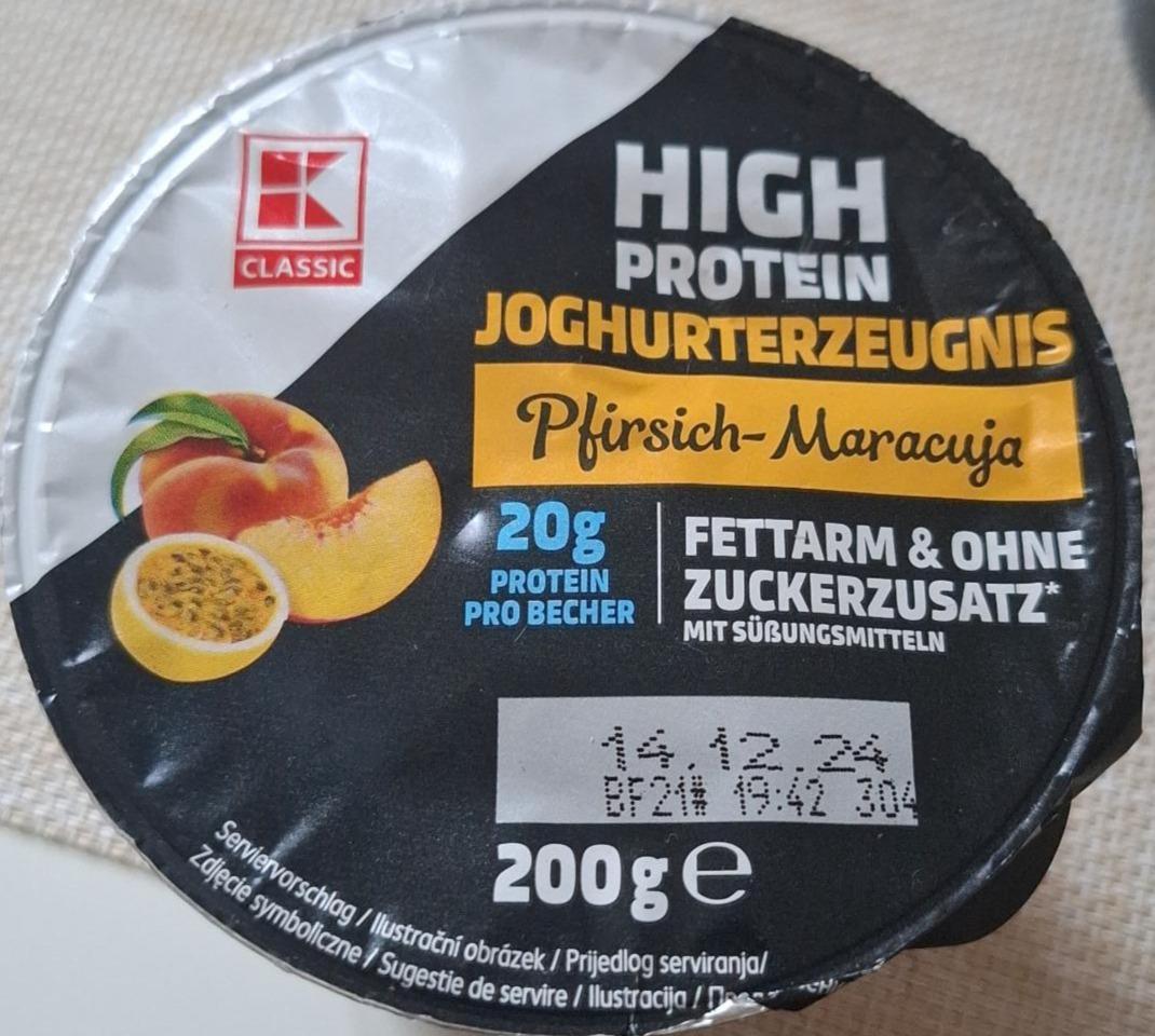 Фото - High protein joghurterzeugnis pfirsich-maracuja K-Classic