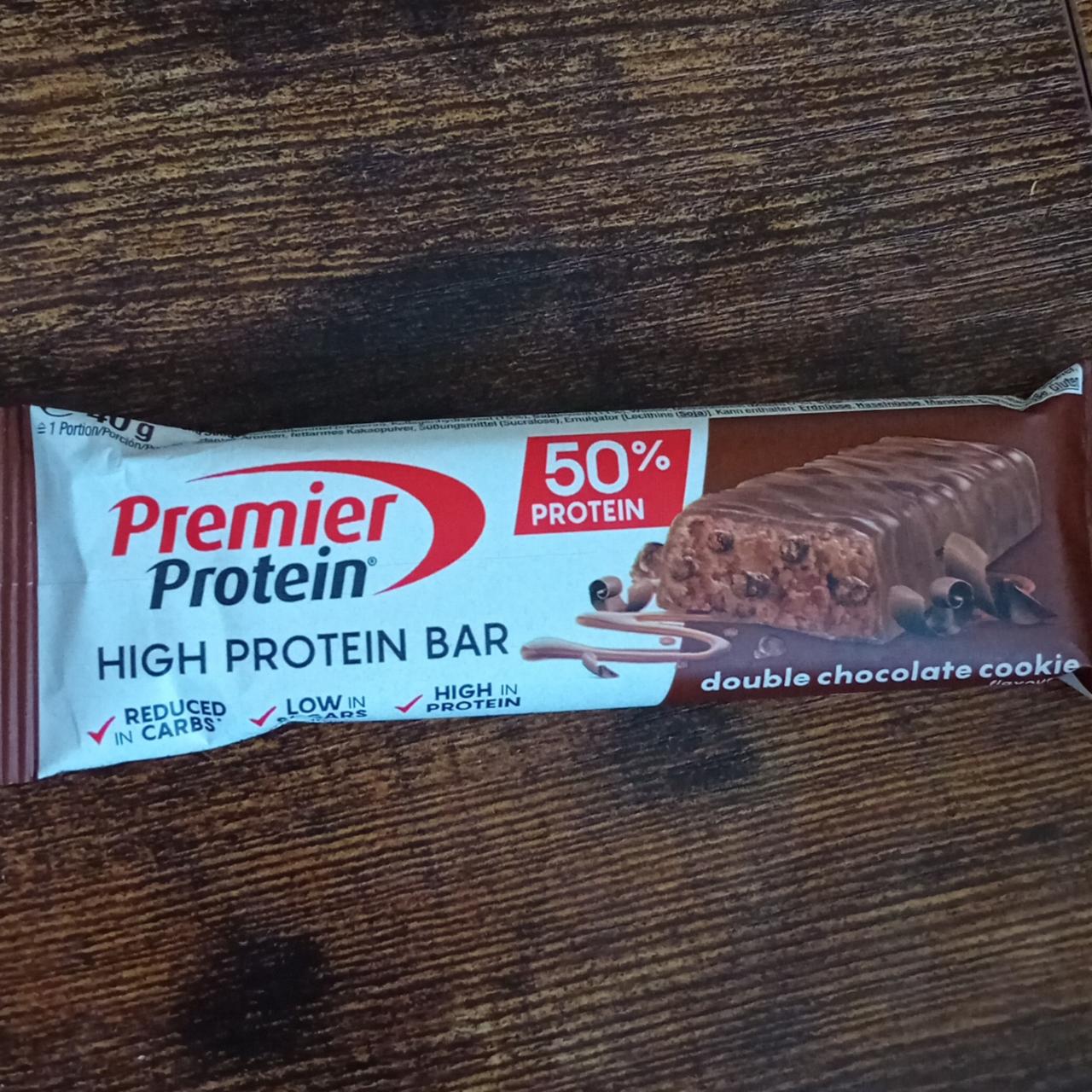 Фото - High protein bar double chocolate cookie Premier