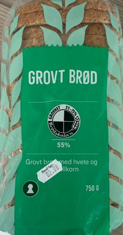 Фото - Grovt brød fullkorn Kløverbakeriet