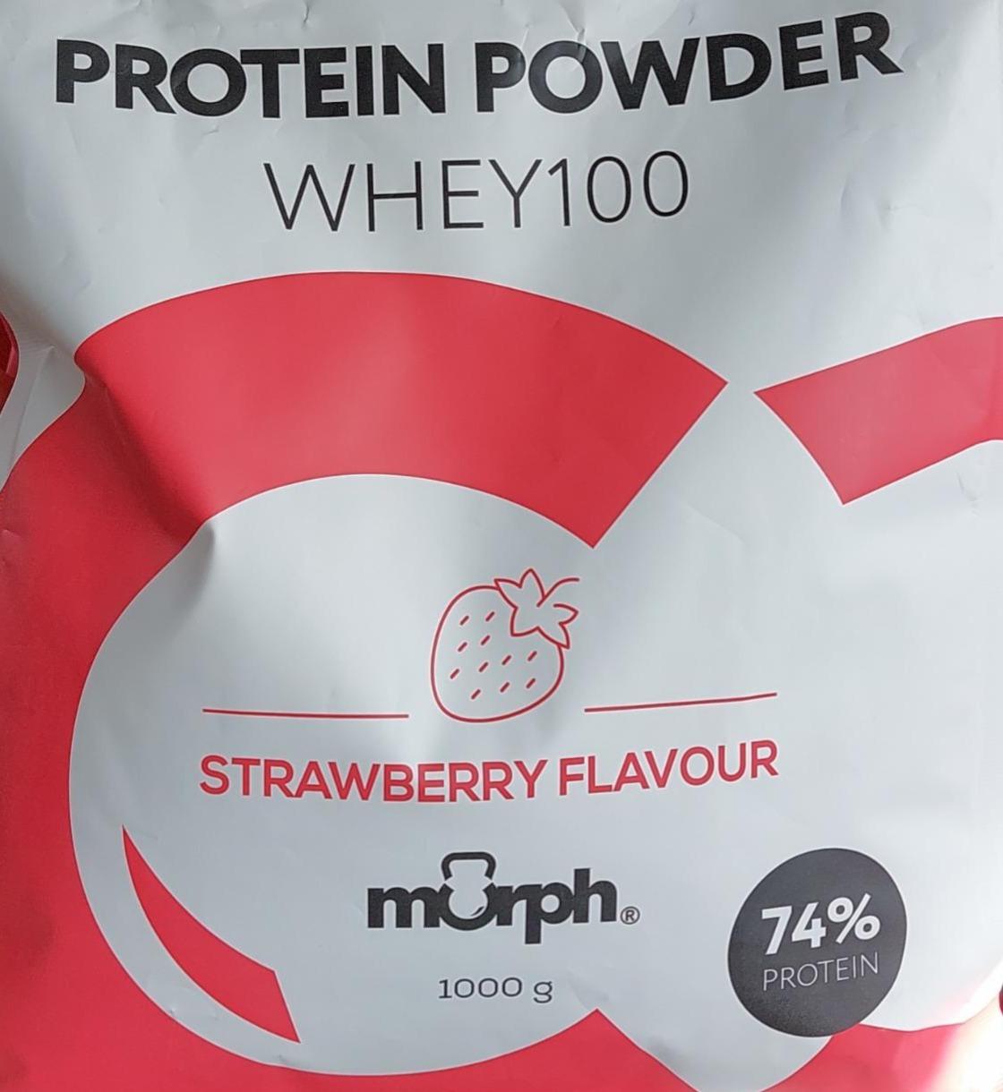 Фото - Protein powder whey 100 strawberry flavour Murph