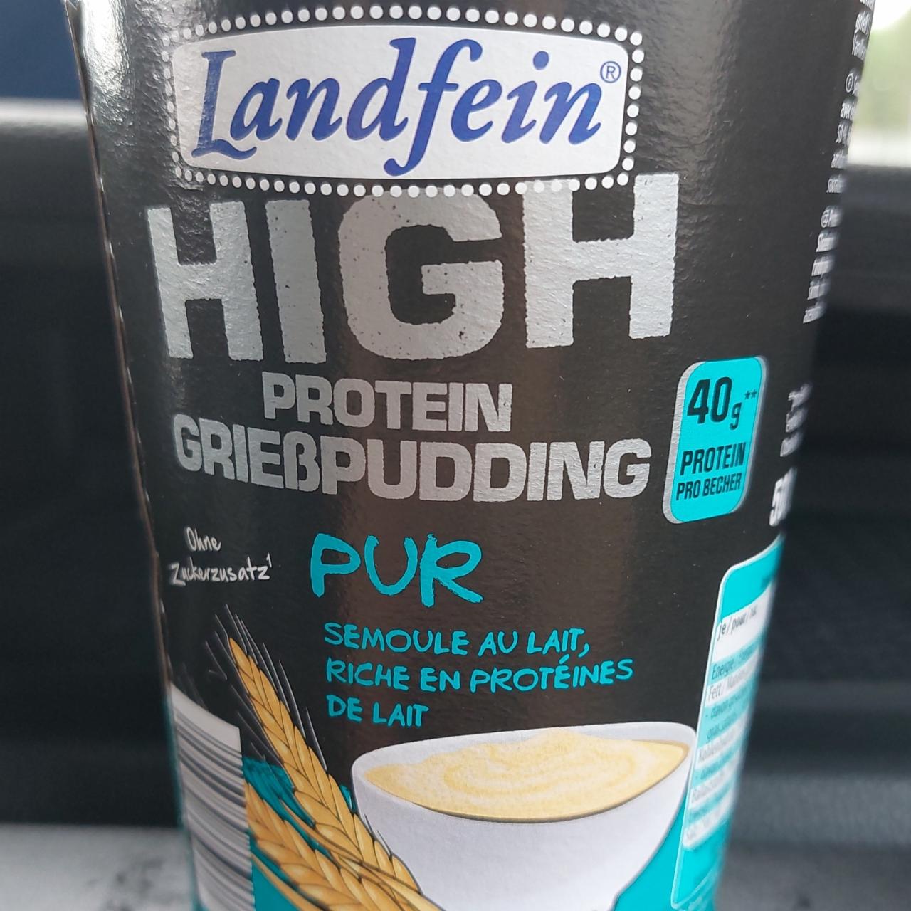 Фото - High protein Griesspudding pur Landfein