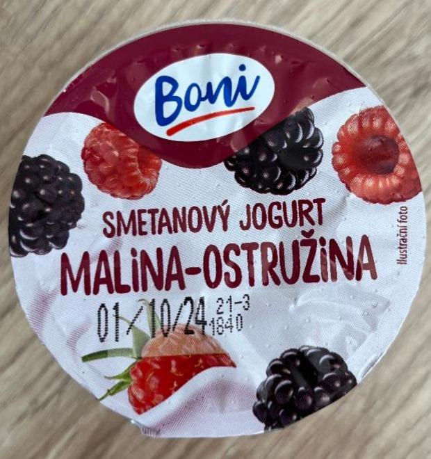 Фото - Smetanový jogurt malina-ostružina Boni