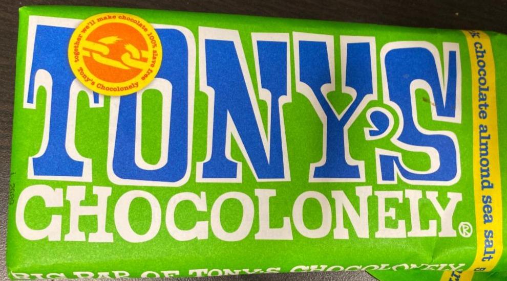 Фото - Шоколад темный с миндалем Tony's Chocolonely