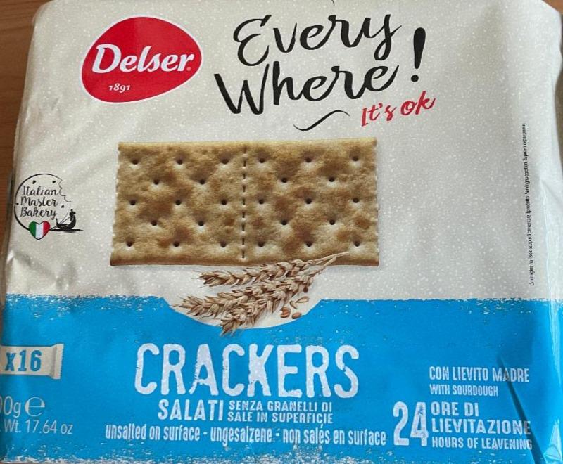 Фото - Crackers salati senza granellidi sale in superficie Delser