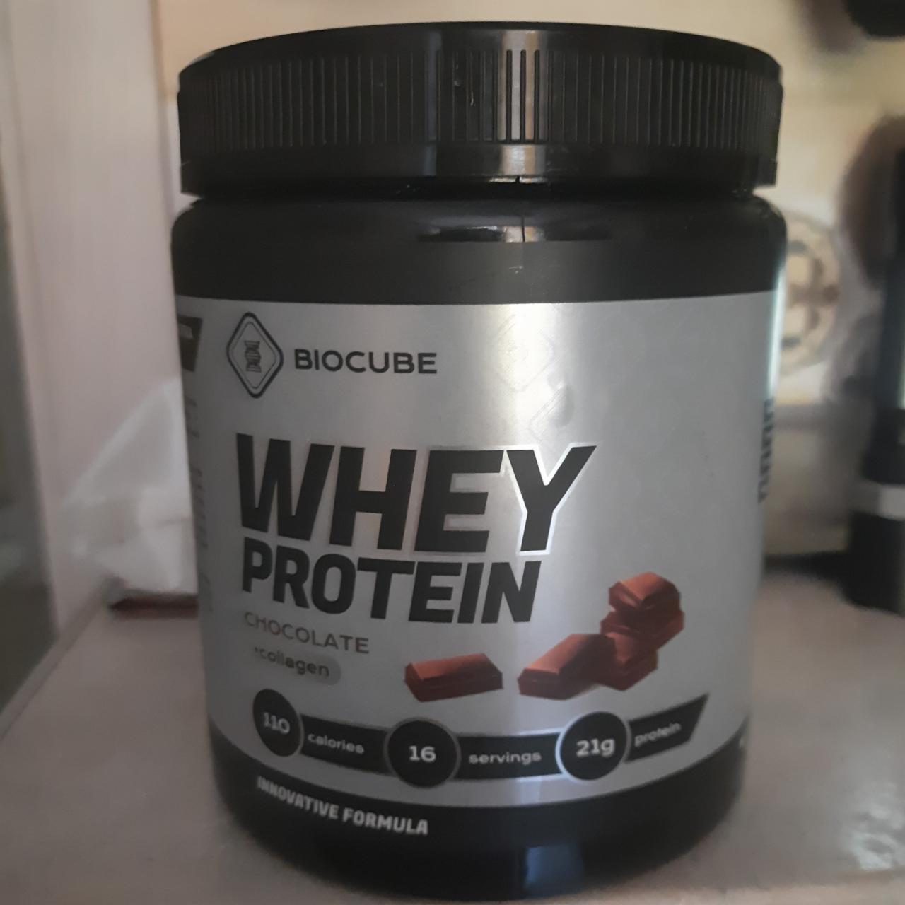 Фото - Whey protein шоколад+коллаген Biocube