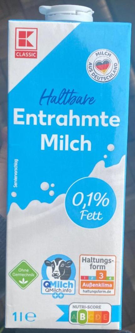 Фото - Haltbare entrahmte milch 0.1% K-Classic