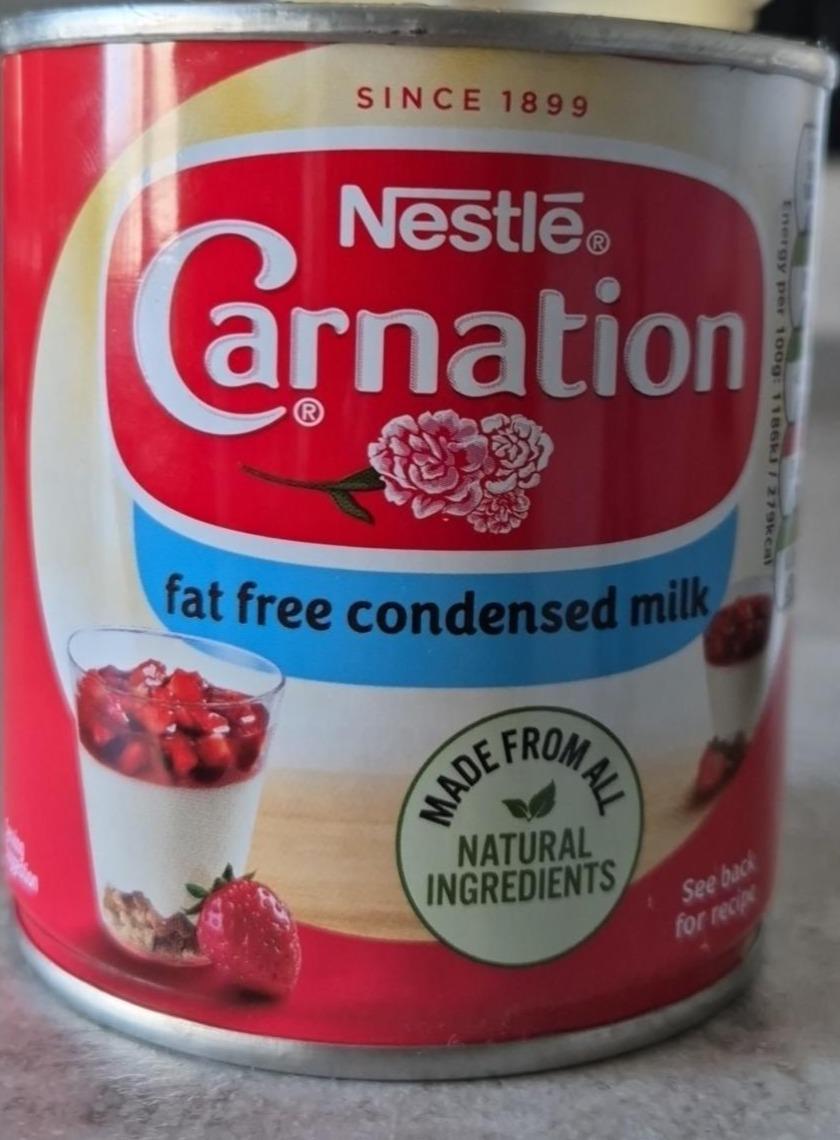 Фото - Fat free condensed milk Carnation Nestle