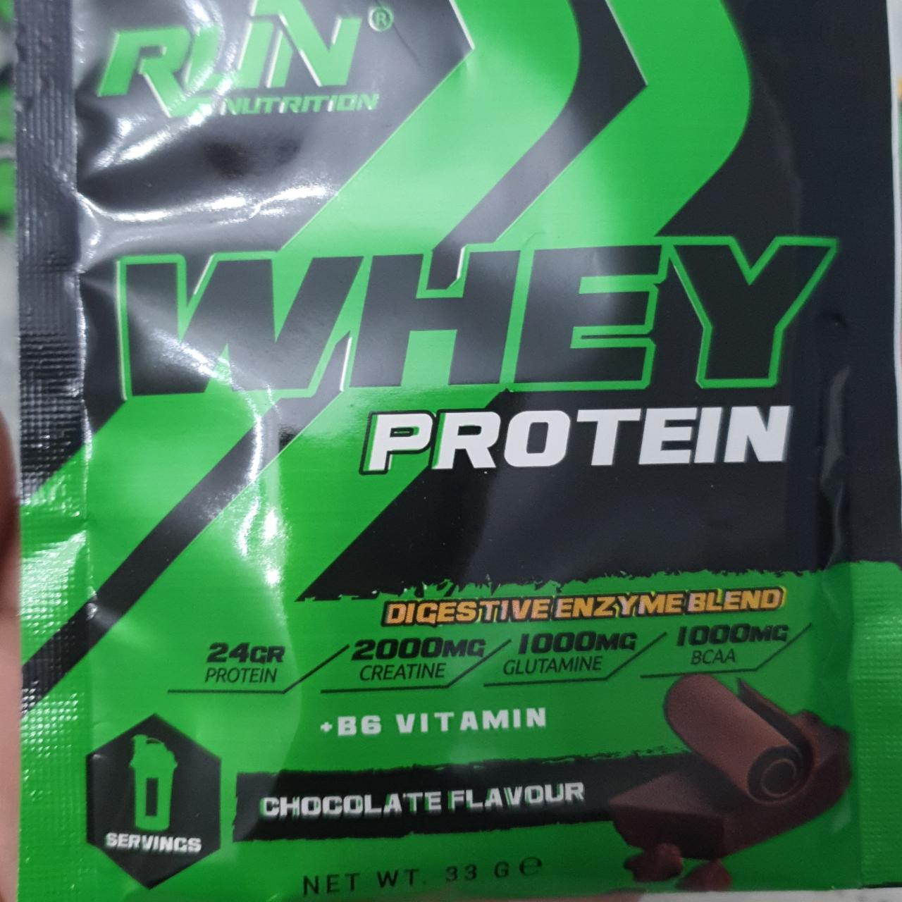 Фото - Whey protein сhocolate flavour Run nutrition