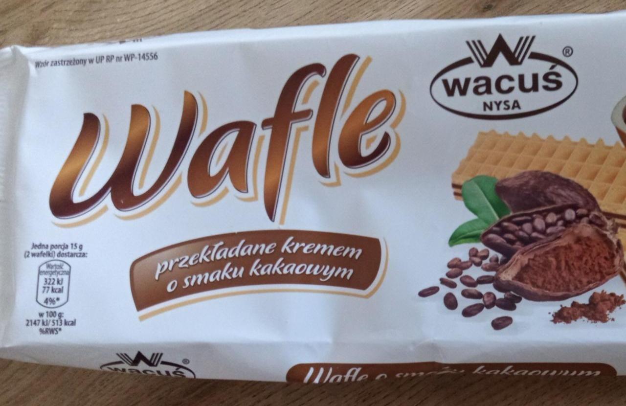 Фото - Waffle przekladane kremem o smaku kakaowym Wacuś