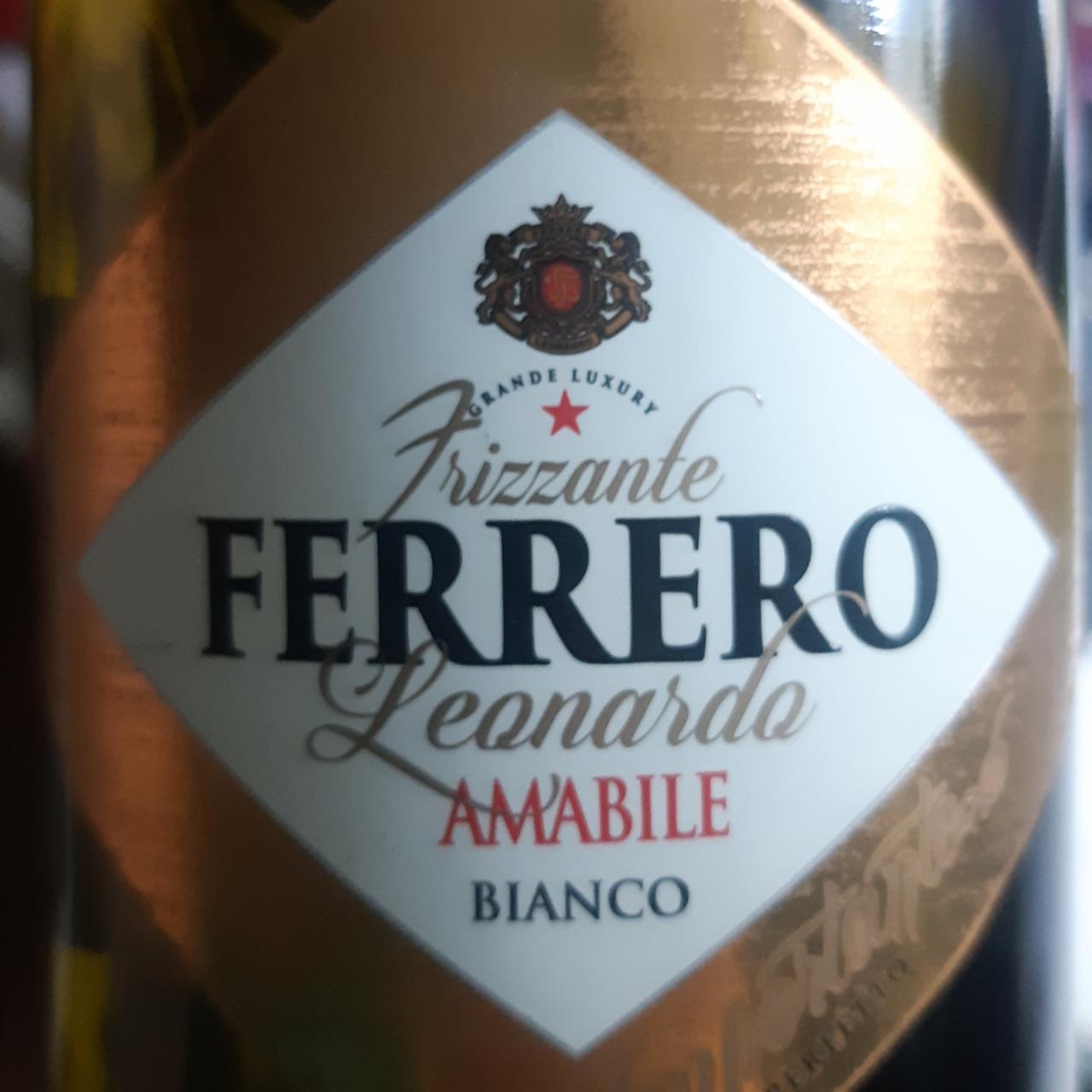 Фото - Напиток винный ферреро леонардо слабоалкогольный полусладкий белый Ferrero leonardo