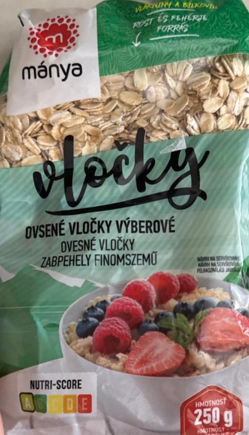 Фото - Ovesné vločky výběrové Mánya