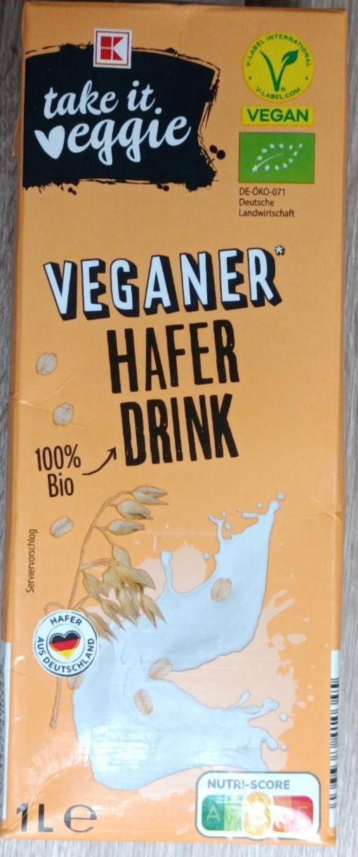 Фото - Veganer hafer drink K-take it veggie