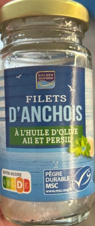 Фото - Filets d’anchois a l’huile d’olive Golden seafood