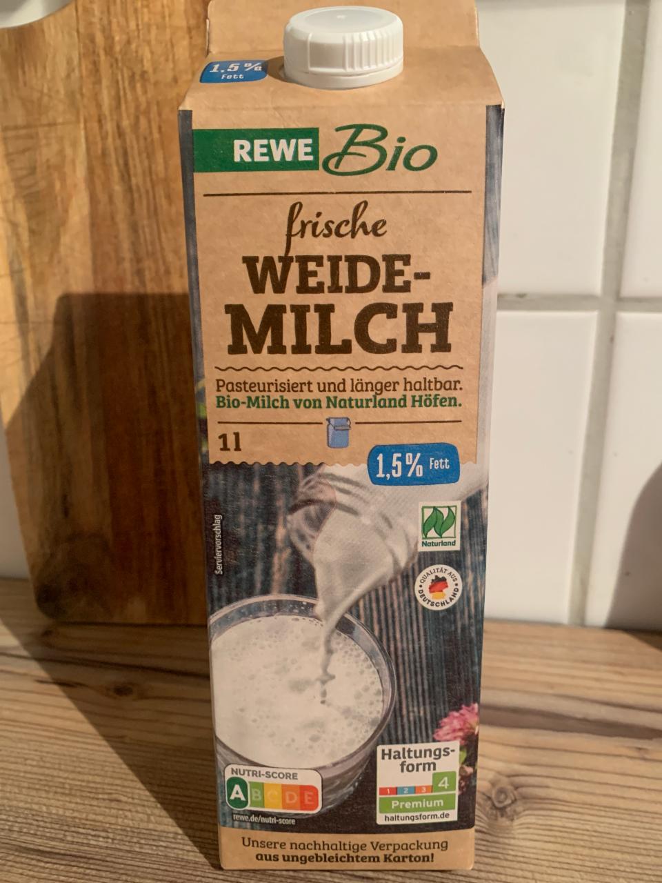 Фото - Frische Weide Milch Rewe Bio