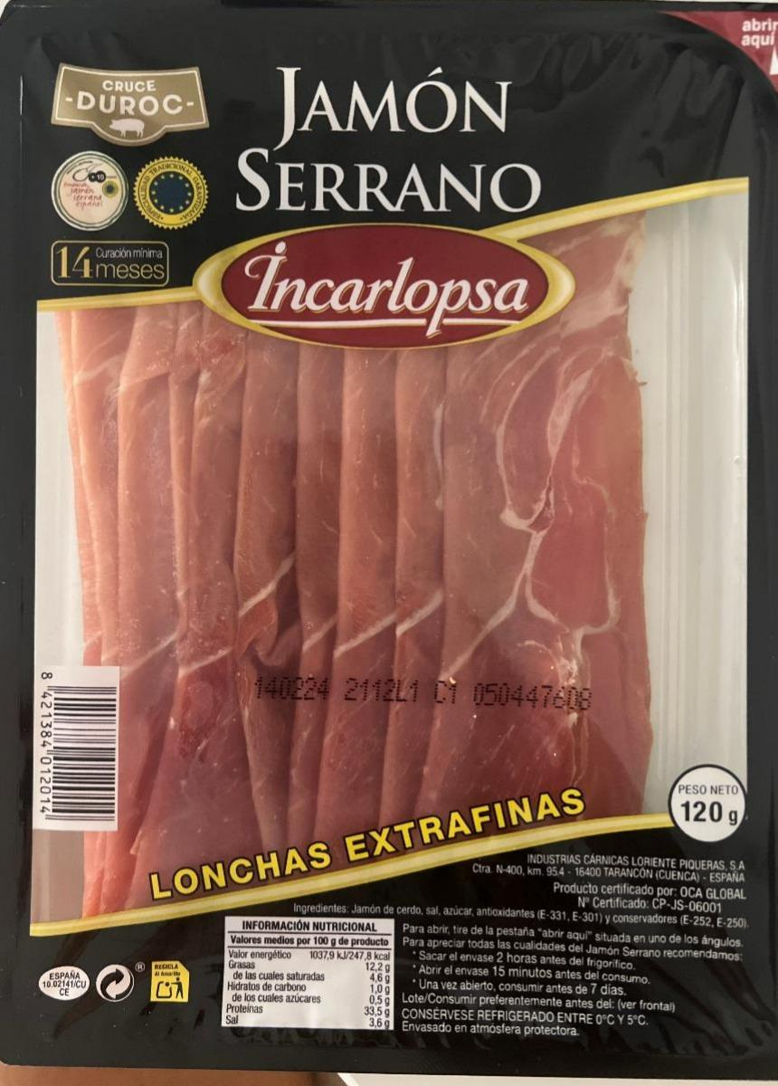 Фото - Jamón serrano Incarlopsa