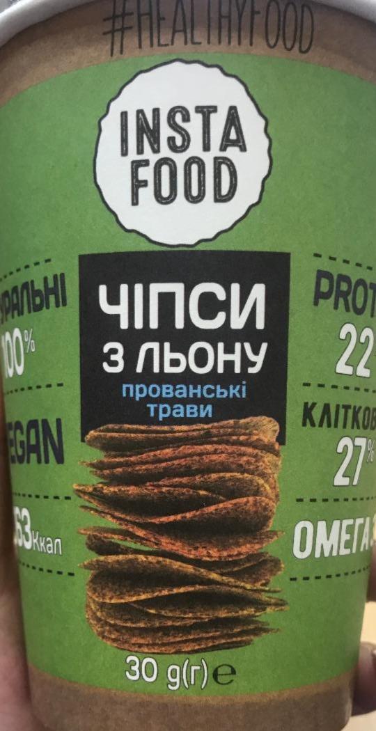 Фото - Чипсы из семян льна с прованскими травами Insta Food