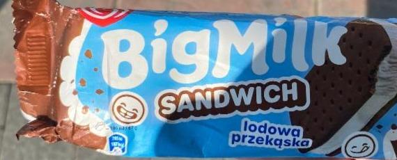 Фото - Big milk sandwich lodowa przekąska Algida