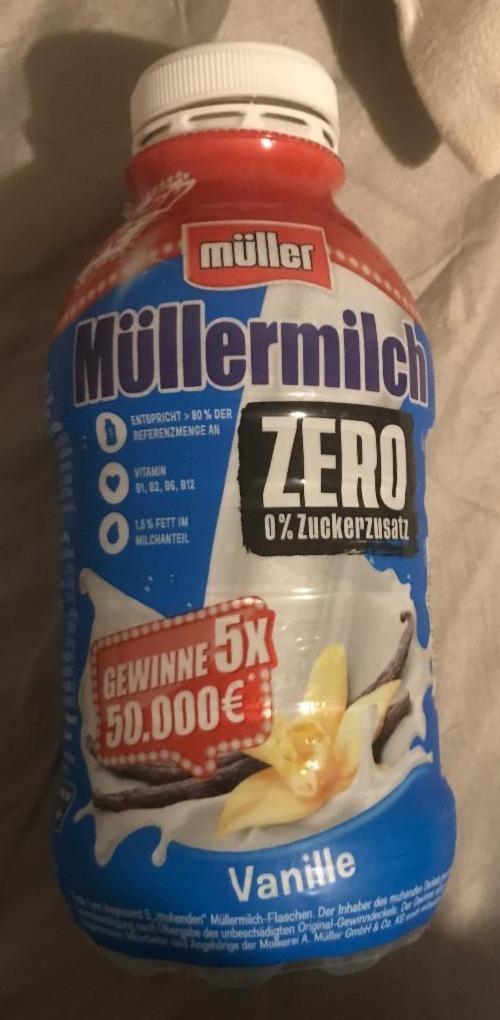 Фото - Müllermilch Zero Vanille Müller