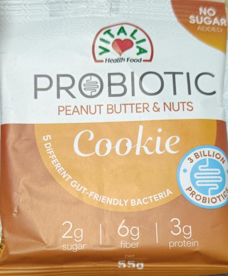 Фото - Probiotic peanut butter& nuts cookie Vitalia