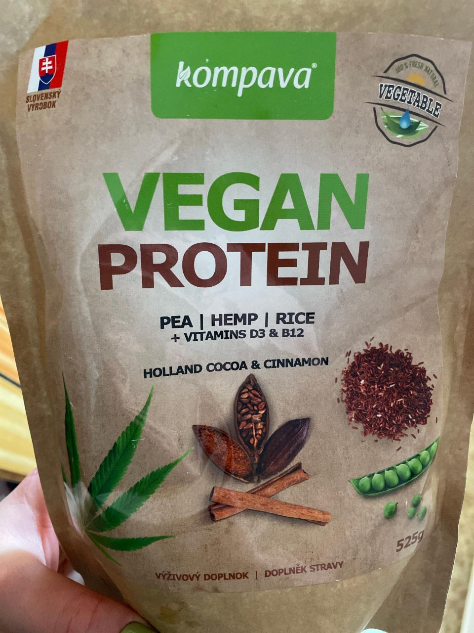 Фото - Protein vegan čoko skořice Kompava