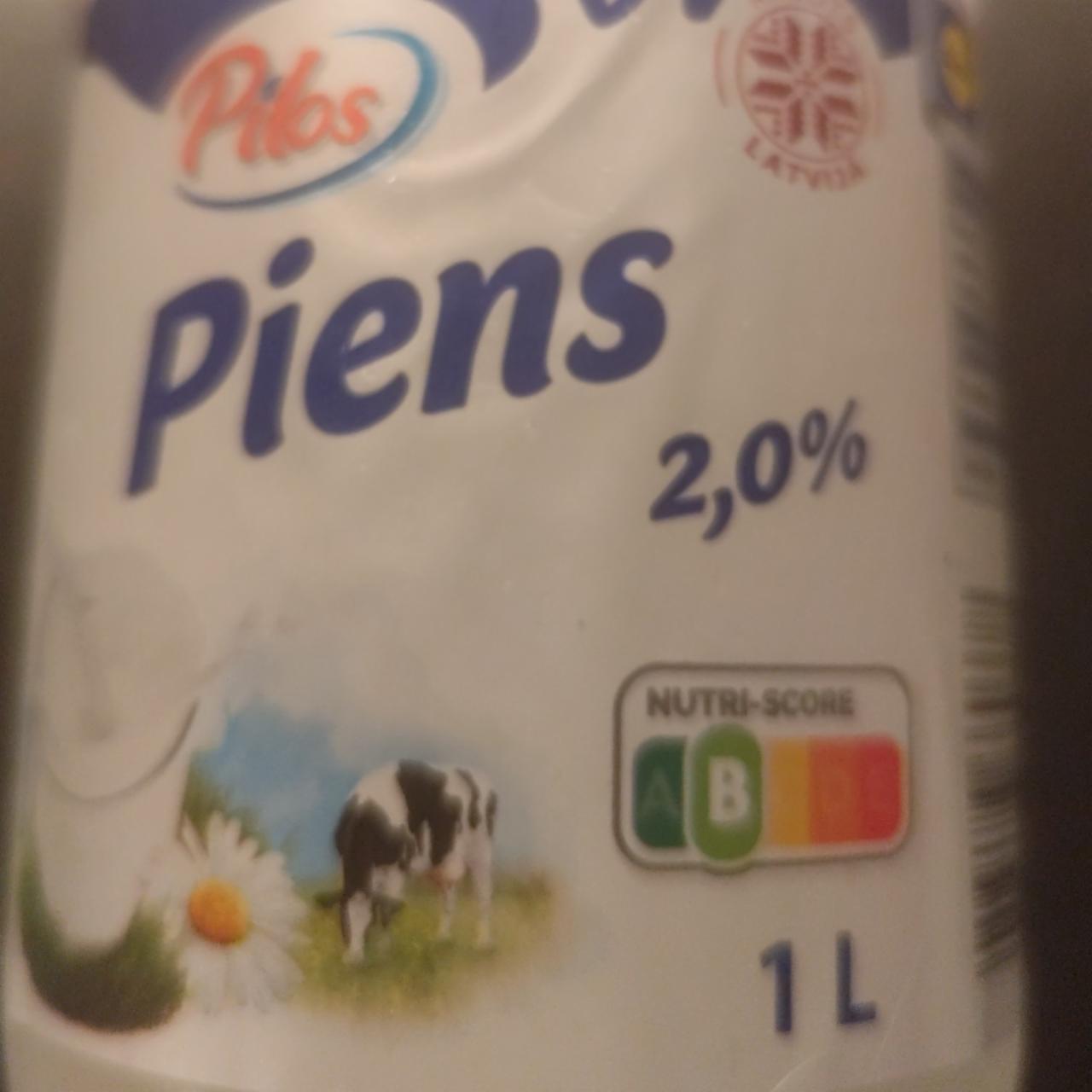 Фото - Piens 2.0% Pilos