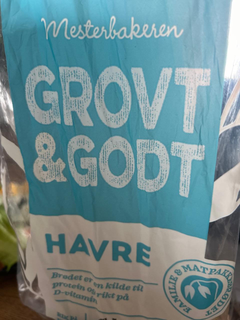 Фото - Brod av hvete med havre ekstra grovt Mesterbakeren