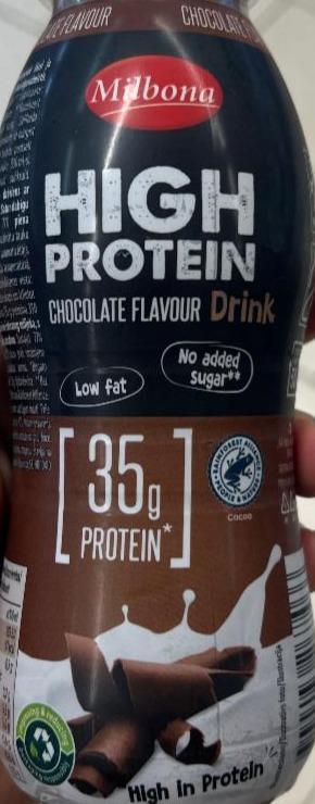 Фото - High protein chocolate flavour drink Milbona