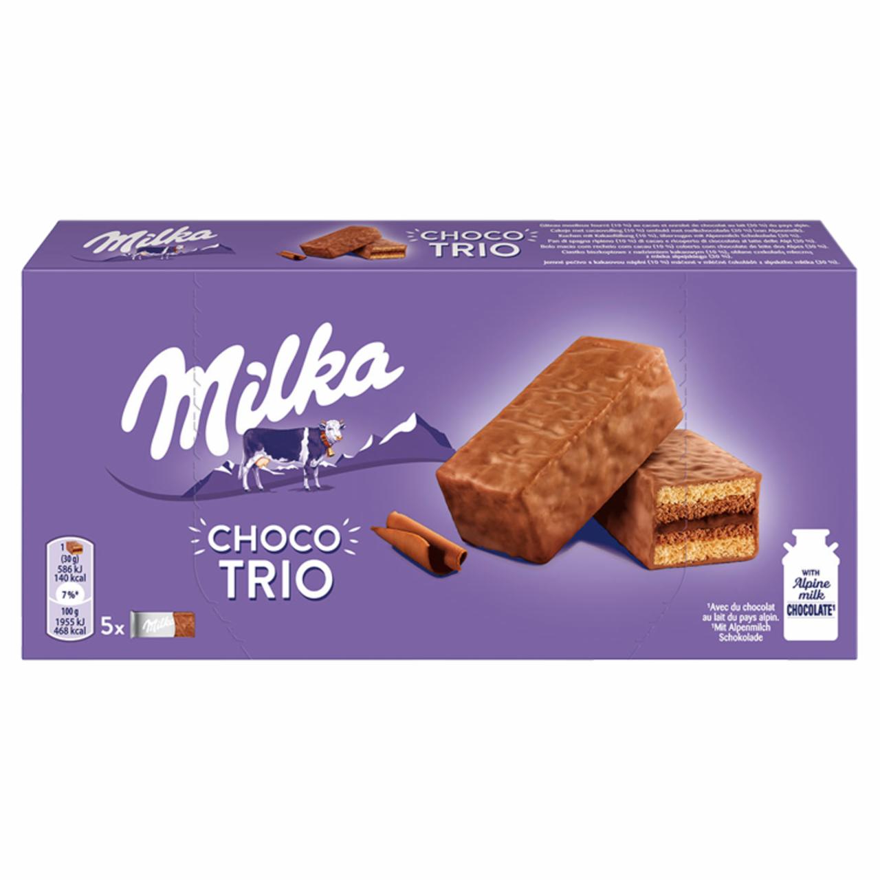 Фото - Milka бисквит choco trio