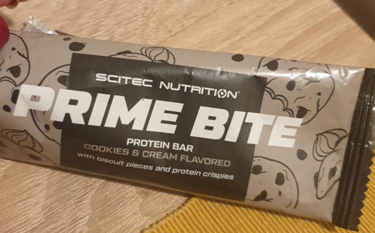 Фото - протеновый батончик со вкусом печенье с кремом Prime Bite Scitec Nutrition