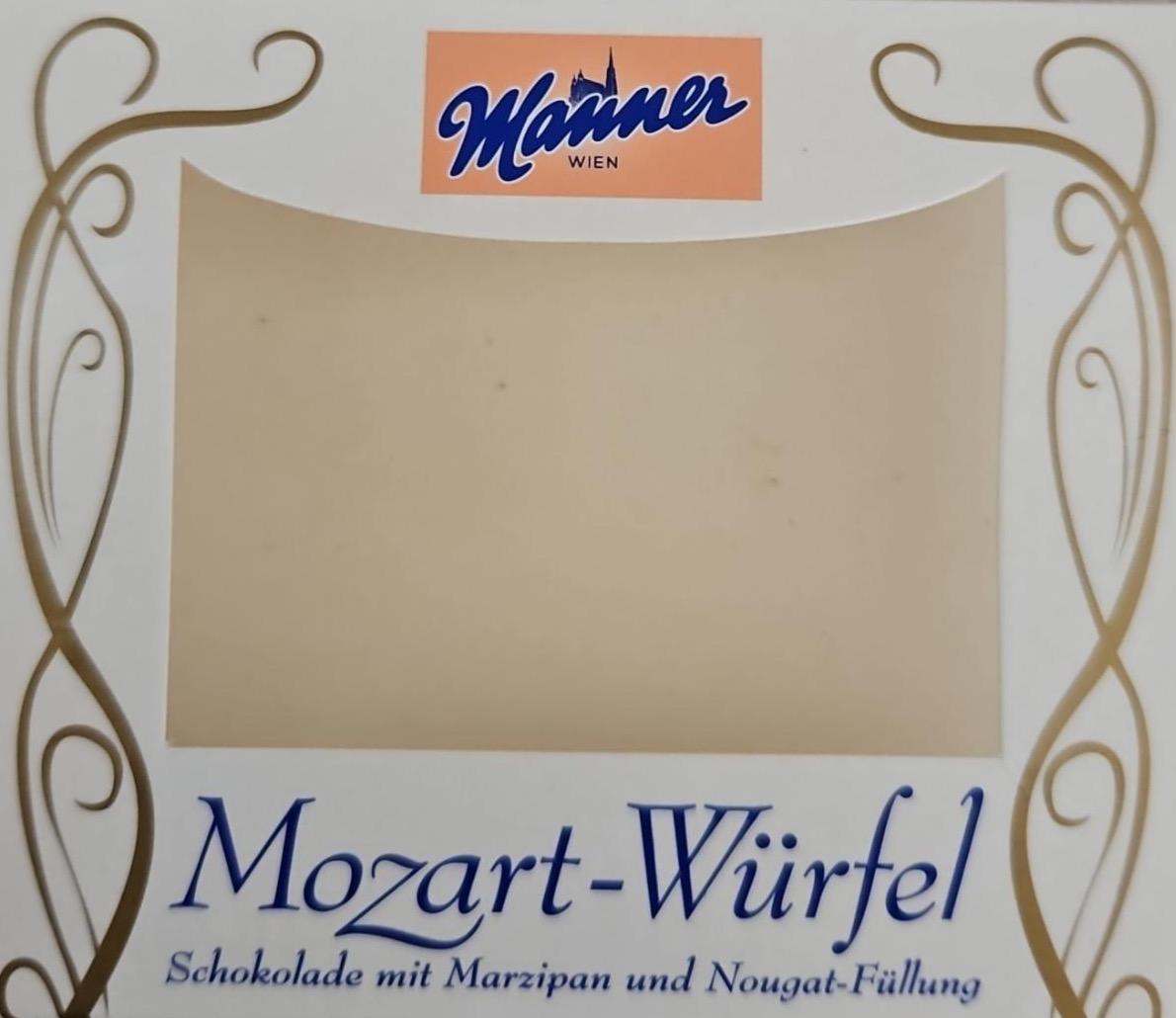 Фото - Schokolade mit Marzipan und nougat gefullt - zutaten Mozart-Würfe Manner