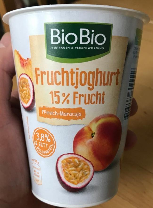 Фото - Fruchtjoghurt 15% Frucht Rfirsich-Maracuja BioBio