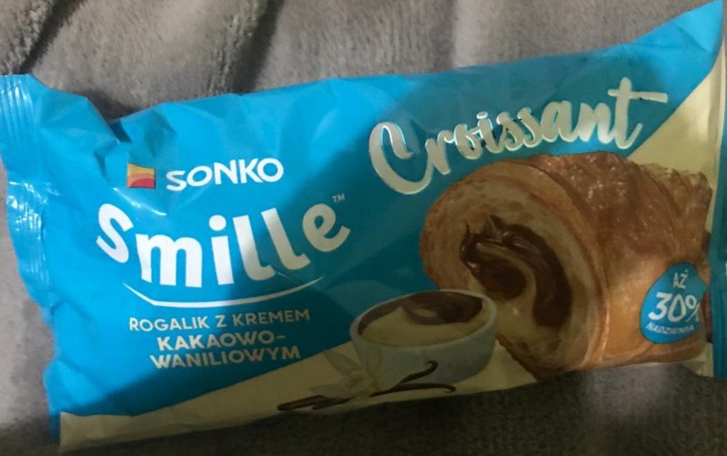 Фото - Круассан с какао-ванилью Croissant rogalik z kremem kakaowo-waniliowym Sonko Smille