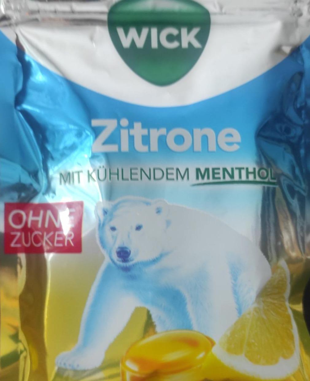 Фото - Zitrone mit kühlendem menthol ohne zucker Wick