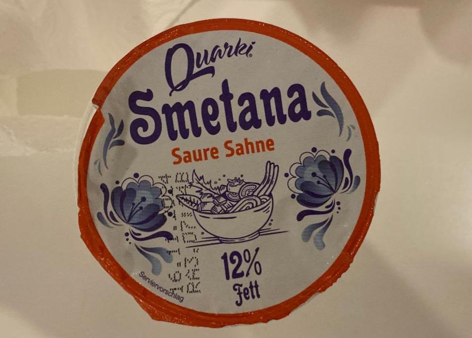 Фото - Smetana saure sahne 12% Quarki