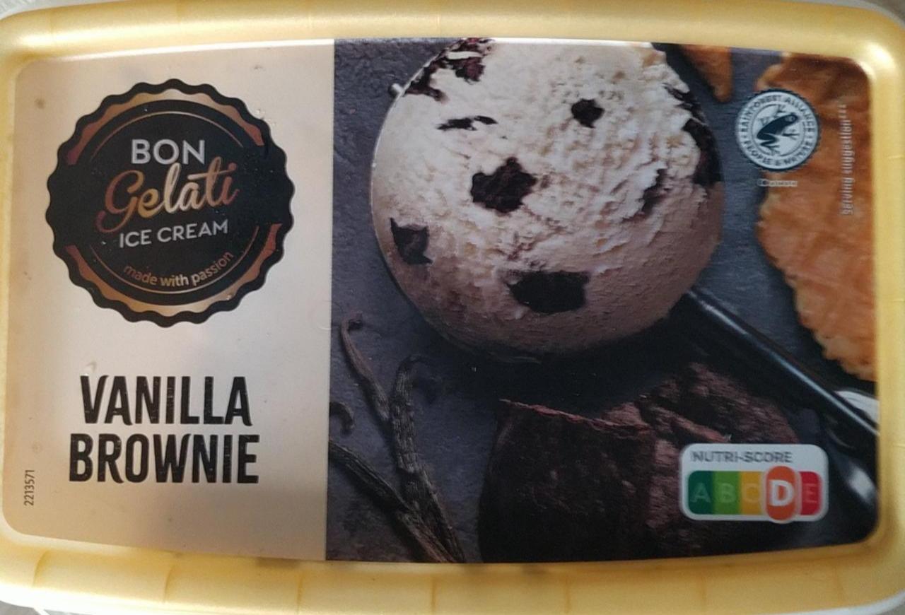 Фото - Vanilla Brownie ice cream Bon Gelati Lidl