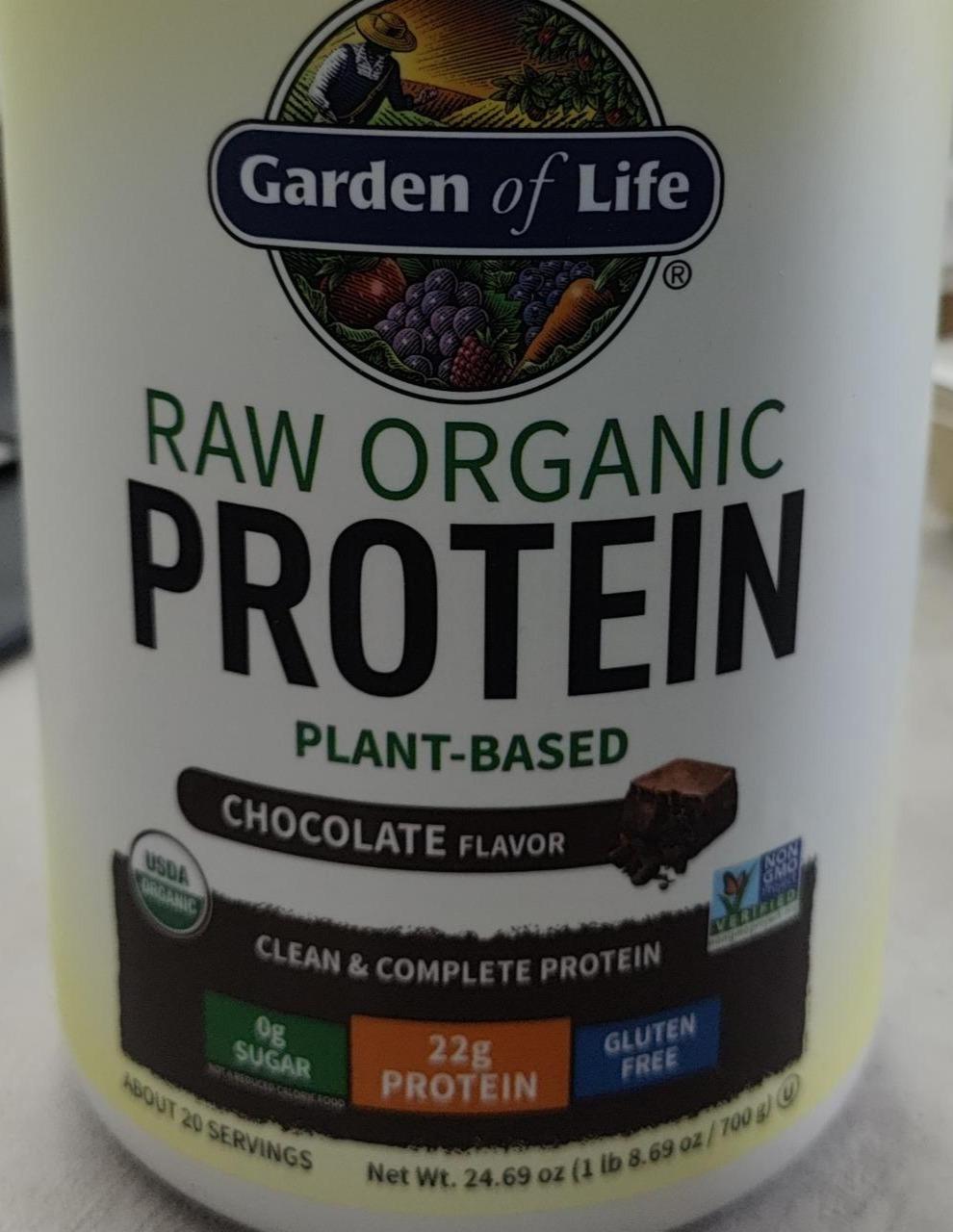 Фото - Raw organic protein plant-based chocolate flavor Garden of Life